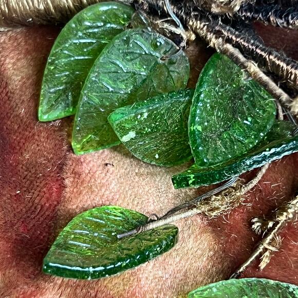 VTG Italian Murano Venetian Art Glass Flower Bouquet Calla Lillies Pussy Willow - Picture 8 of 10